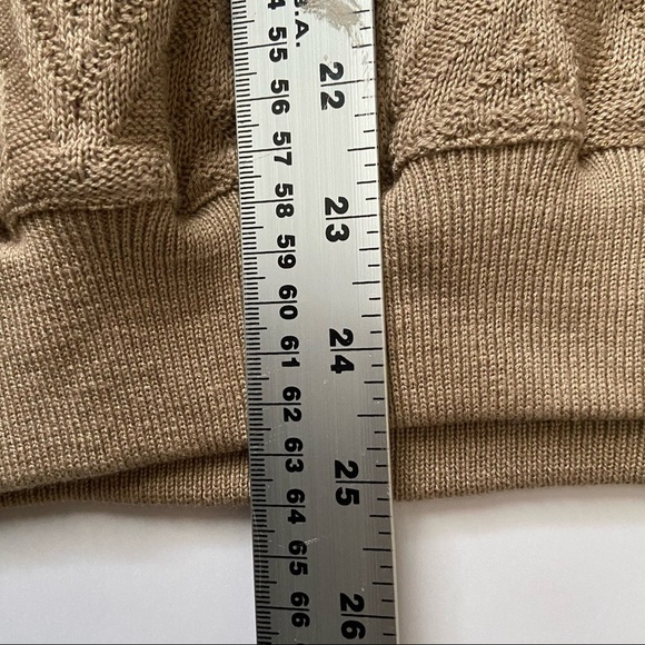Mens Beige Ramie Polo Shirt size 38 - Picture 7 of 7
